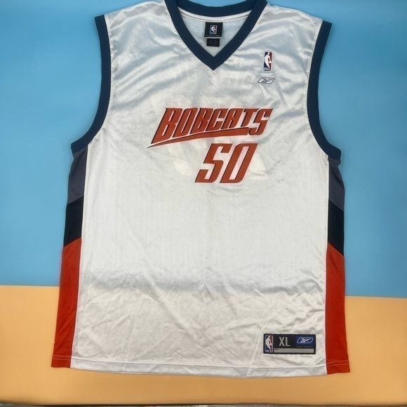 Reebok Charlotte Bobcats Emeka Okafor Jersey 50 - Picture 2 of 5